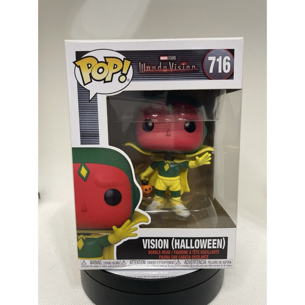Funko Pop! Vinyl: Marvel - Halloween Vision #716 - Wandavision - W Pop Protector